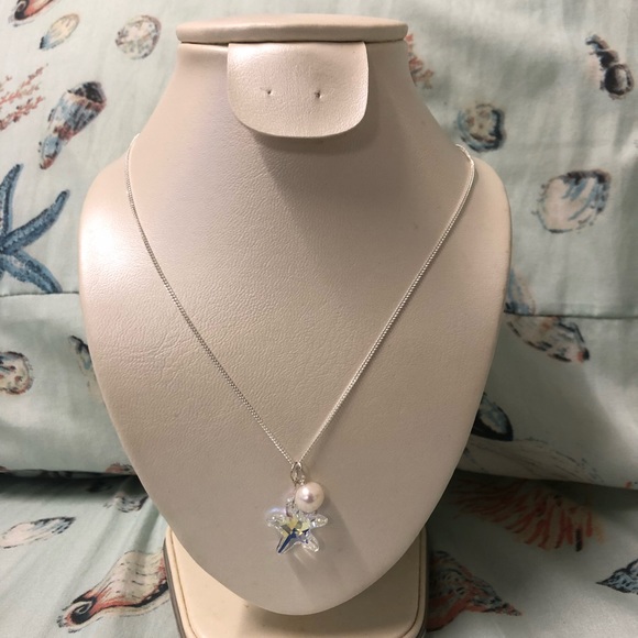 Stunning Freshwater Pearl and Swarovski necklace - Picture 5 of 6